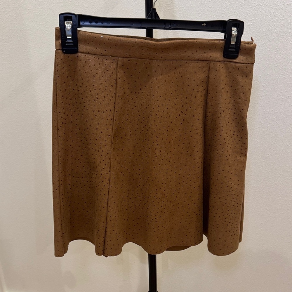Level 99 Tan faux suede Mini‎ Skirt